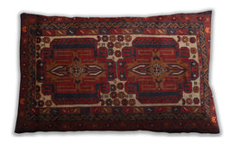 Traditional Classic Rectangular Chestnut Brown Lumbar Throw Pillow, 13 inch by 19 inch, lbtr2371