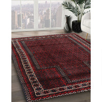 Traditional Wine Red Persian Rug, tr2373