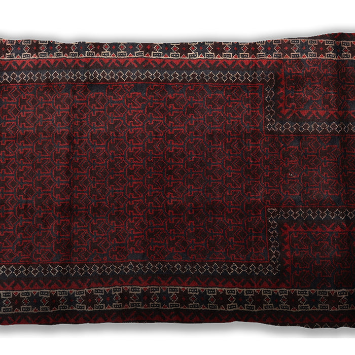 Traditional Classic Rectangular Wine Red Lumbar Throw Pillow, 13 inch by 19 inch, lbtr2373