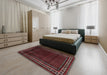 Traditional Wine Red Persian Rug in a Bedroom, tr2373