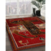 Machine Washable Traditional Dark Sienna Brown Rug in a Family Room, wshtr2375