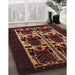 Machine Washable Traditional Sienna Brown Rug in a Family Room, wshtr2377