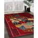 Traditional Reddish Brown Persian Rug in Family Room, tr2378