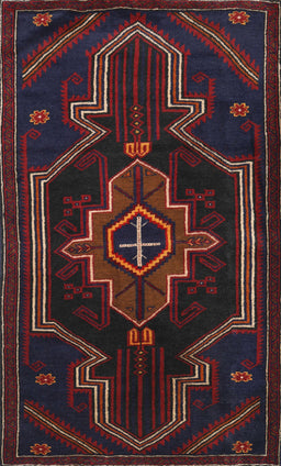 Machine Washable Traditional Western Charcoal Gray Rug, wshtr2379