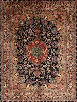 Machine Washable Traditional Bronze Brown Rug, wshtr237