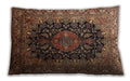 Traditional Classic Rectangular Bronze Brown Lumbar Throw Pillow, 13 inch by 19 inch, lbtr237