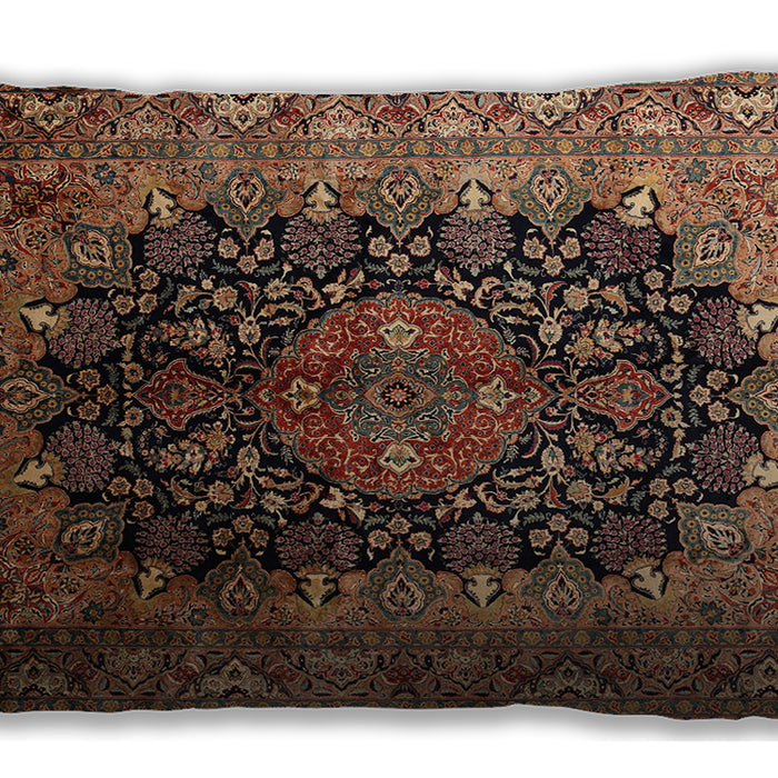 Traditional Classic Rectangular Bronze Brown Lumbar Throw Pillow, 13 inch by 19 inch, lbtr237