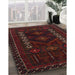 Machine Washable Traditional Bakers Brown Rug in a Family Room, wshtr2380