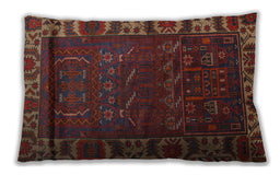 Traditional Classic Rectangular Chestnut Brown Lumbar Throw Pillow, 13 inch by 19 inch, lbtr2382