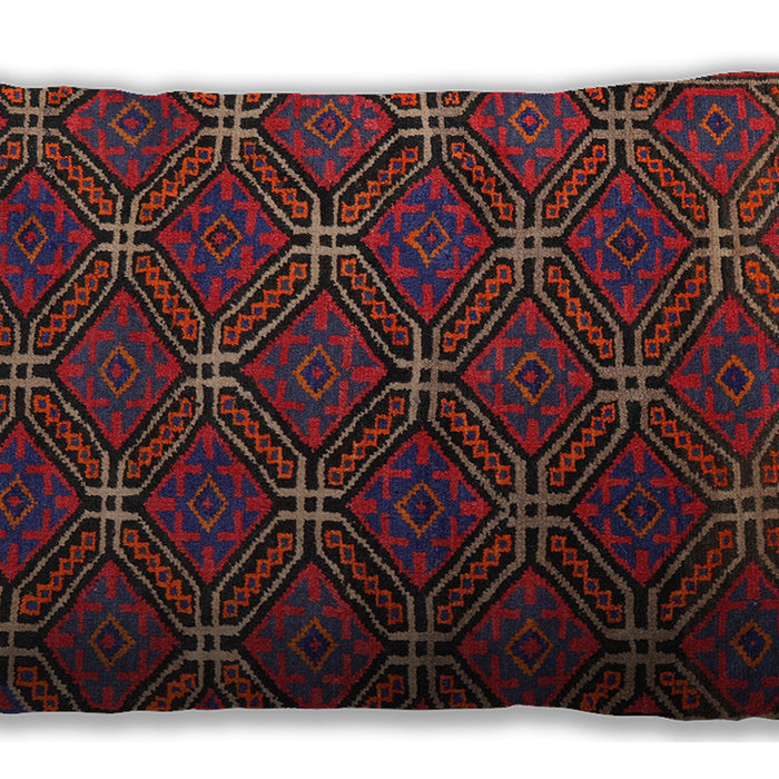 Traditional Classic Rectangular Rosy-Finch Purple Lumbar Throw Pillow, 13 inch by 19 inch, lbtr2385