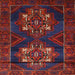 Square Traditional Red Persian Rug, tr2386