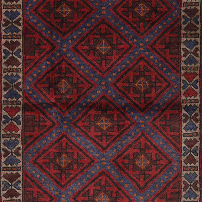 Traditional Saffron Red Persian Rug, tr2389