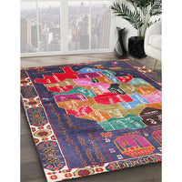 Traditional Dark Raspberry Purple Persian Rug, tr2390