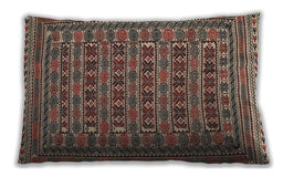 Traditional Classic Rectangular Vermilion Red Lumbar Throw Pillow, 13 inch by 19 inch, lbtr2391