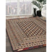 Machine Washable Traditional Bakers Brown Rug in a Family Room, wshtr2392