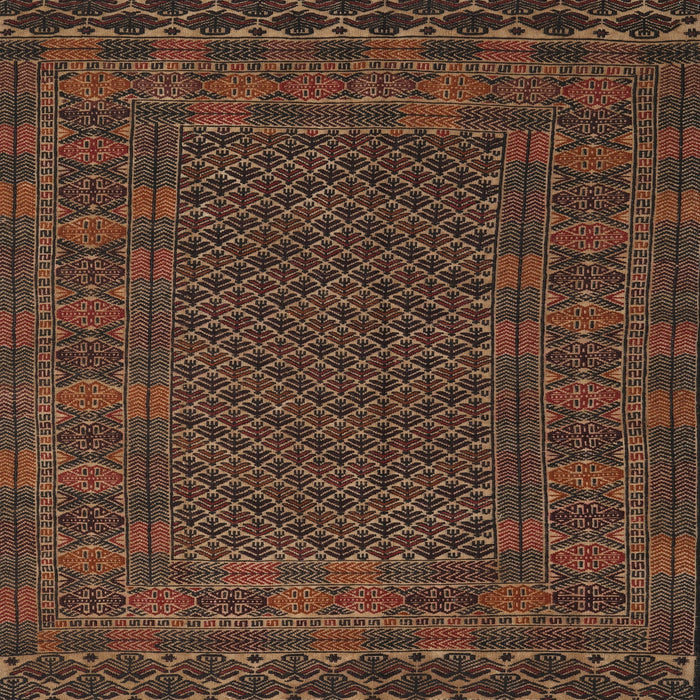 Square Traditional Red Persian Rug, tr2393