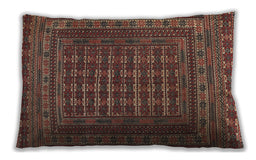 Traditional Classic Rectangular Orange Salmon Pink Lumbar Throw Pillow, 13 inch by 19 inch, lbtr2394