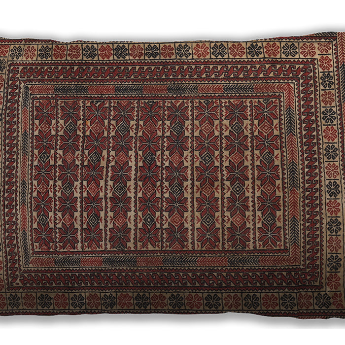 Traditional Classic Rectangular Orange Salmon Pink Lumbar Throw Pillow, 13 inch by 19 inch, lbtr2394