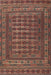 Traditional Orange Salmon Pink Southwestern Rug, tr2394