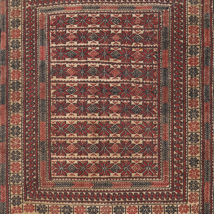 Traditional Orange Salmon Pink Southwestern Rug, tr2394