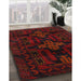 Traditional Bakers Brown Persian Rug in Family Room, tr2395