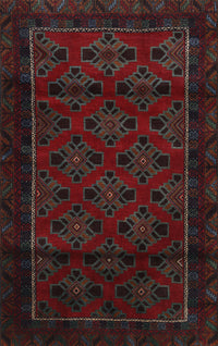 Machine Washable Traditional Burgundy Brown Rug, wshtr2396