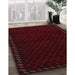 Machine Washable Traditional Tomato Red Rug in a Family Room, wshtr2398