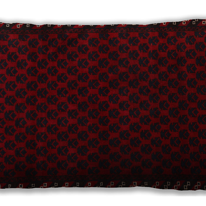 Traditional Classic Rectangular Tomato Red Lumbar Throw Pillow, 13 inch by 19 inch, lbtr2398