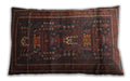 Traditional Classic Rectangular Chestnut Brown Lumbar Throw Pillow, 13 inch by 19 inch, lbtr2399