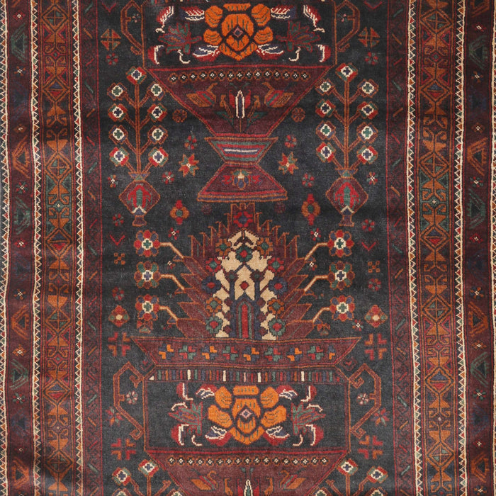 Machine Washable Traditional Chestnut Brown Rug, wshtr2399
