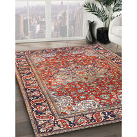 Traditional Light French Beige Brown Medallion Rug, tr23