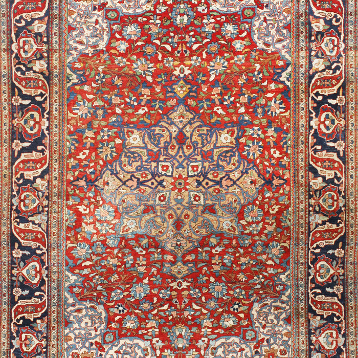 Traditional Light French Beige Brown Medallion Rug, tr23