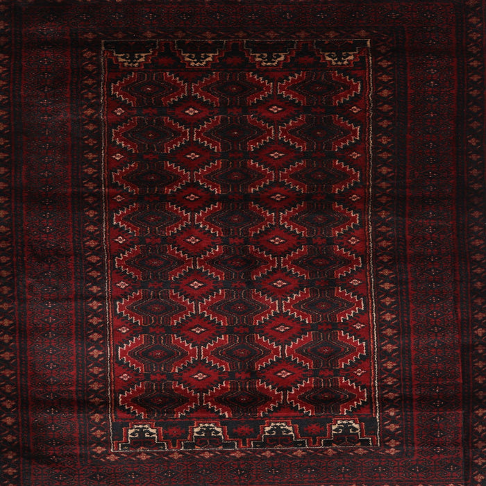 Square Traditional Mid Gray Southwestern Rug, tr2401