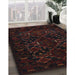 Machine Washable Traditional Burgundy Brown Rug in a Family Room, wshtr2402