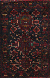 Machine Washable Traditional Burgundy Brown Rug, wshtr2402