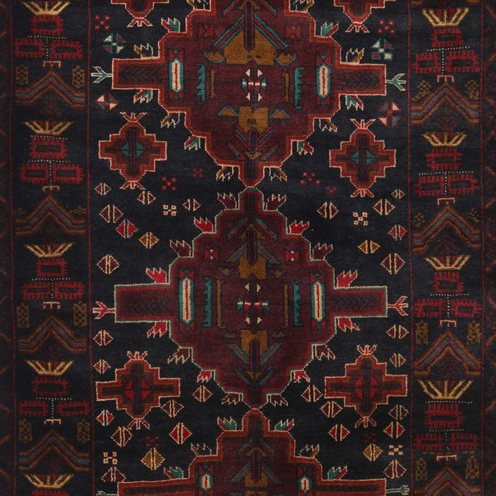 Traditional Burgundy Brown Persian Rug, tr2402