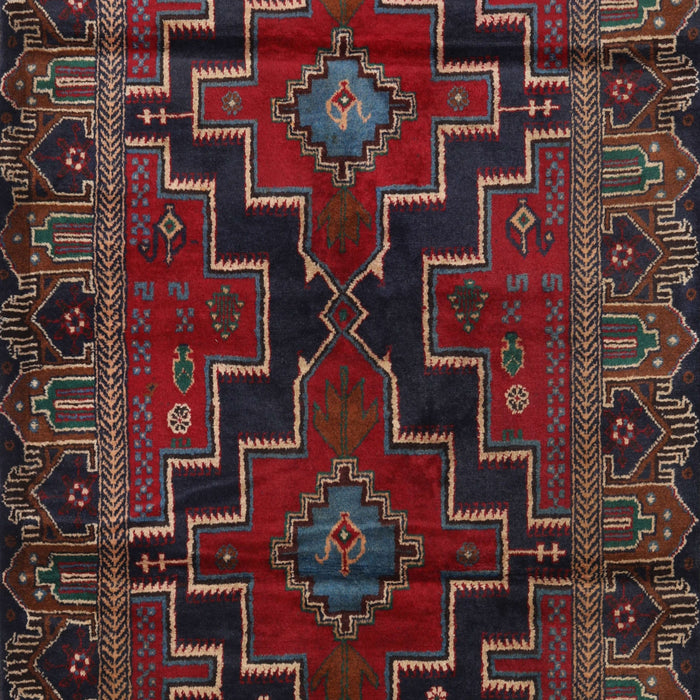 Traditional Deep Red Persian Rug, tr2403