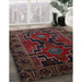 Traditional Deep Red Persian Rug in Family Room, tr2403