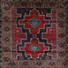 Square Traditional Deep Red Persian Rug, tr2403