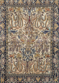 Machine Washable Traditional Dark Brown Rug, wshtr2404