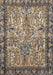 Machine Washable Traditional Dark Brown Rug, wshtr2404