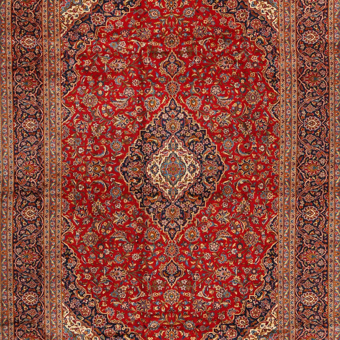 Traditional Rust Pink Medallion Rug, tr2407