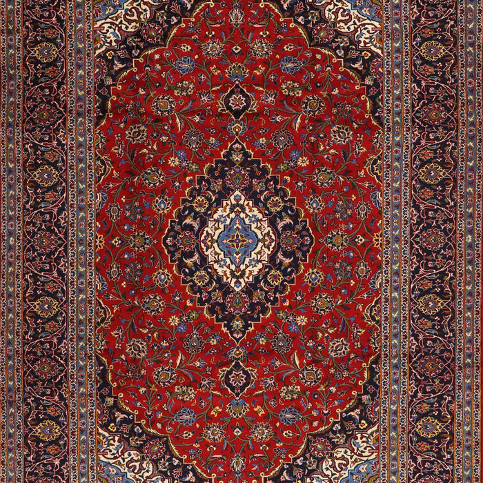 Traditional Dark Almond Brown Medallion Rug, tr2408