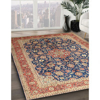 Traditional Maroon Purple Medallion Rug, tr240