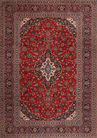 Machine Washable Traditional Dark Almond Brown Rug, wshtr2410