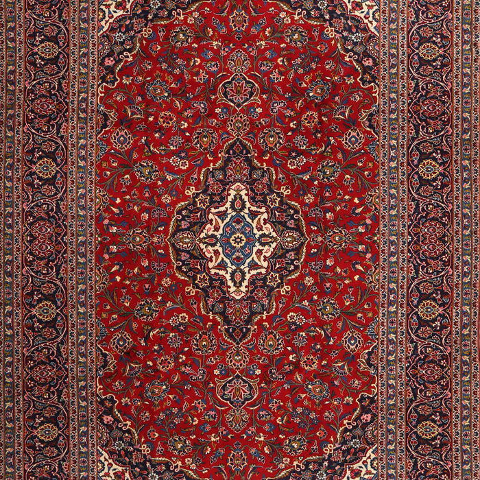 Traditional Dark Almond Brown Medallion Rug, tr2410