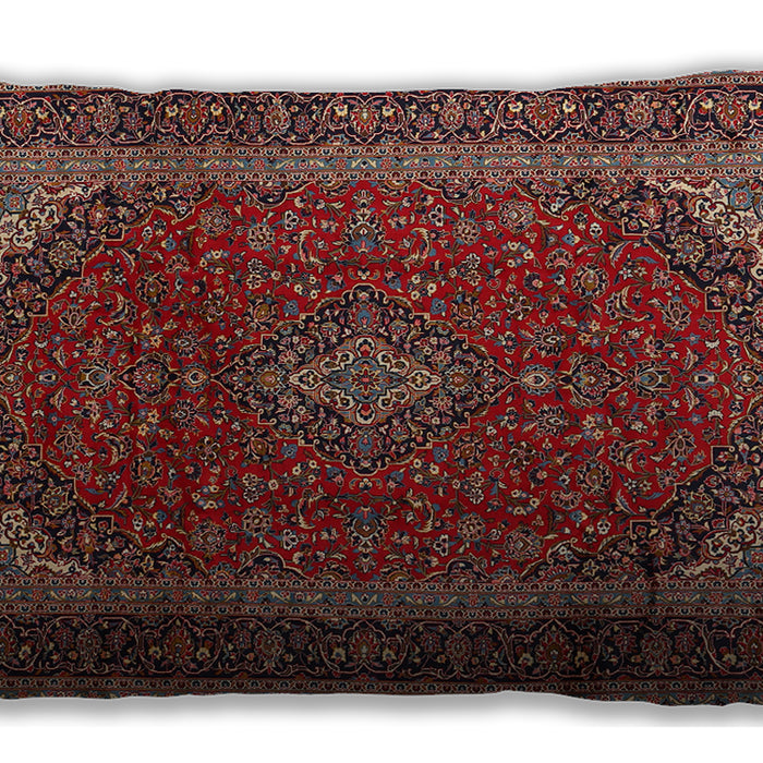 Traditional Classic Rectangular Saffron Red Lumbar Throw Pillow, 13 inch by 19 inch, lbtr2411