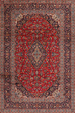 Machine Washable Traditional Saffron Red Rug, wshtr2411
