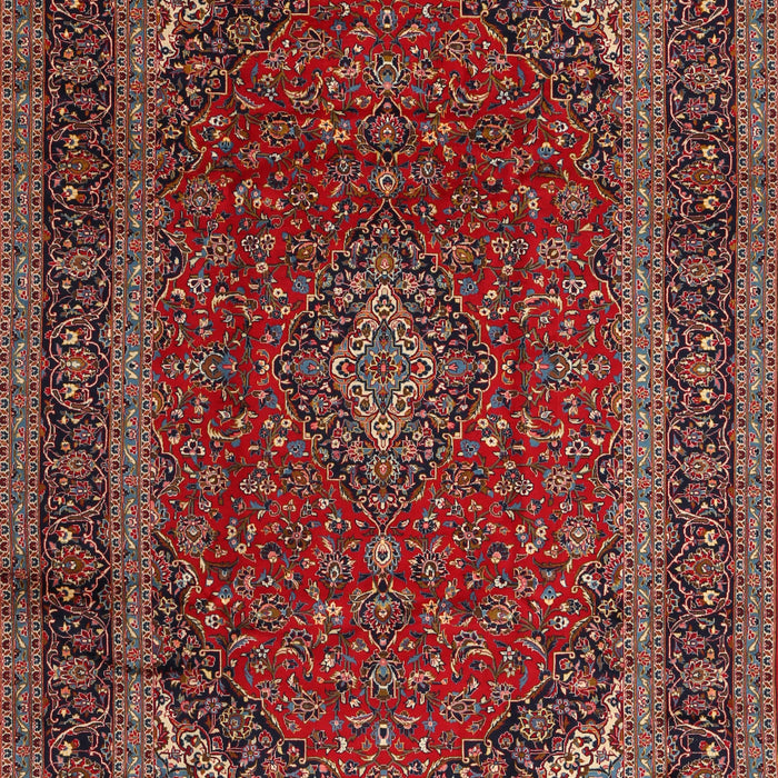 Machine Washable Traditional Saffron Red Rug, wshtr2411