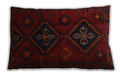 Traditional Classic Rectangular Red Lumbar Throw Pillow, 13 inch by 19 inch, lbtr2413